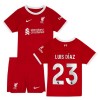 Conjunto (Camiseta+Pantalón Corto) Liverpool 2023-24 Luis Diaz 23 Primera Equipación - Niño